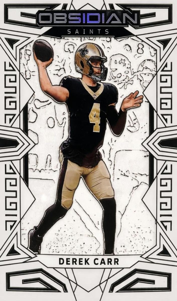 2023 Panini Obsidian Football Electric Etch Contra Derek Carr #70