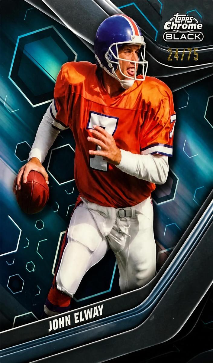 2023 Topps Composite Football Blue Refractor John Elway #116
