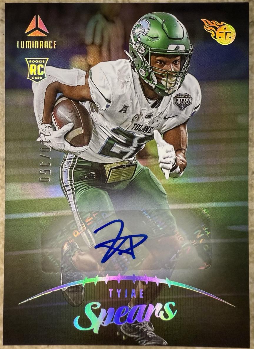 2023 Panini Luminance Football Tyjae Spears #122