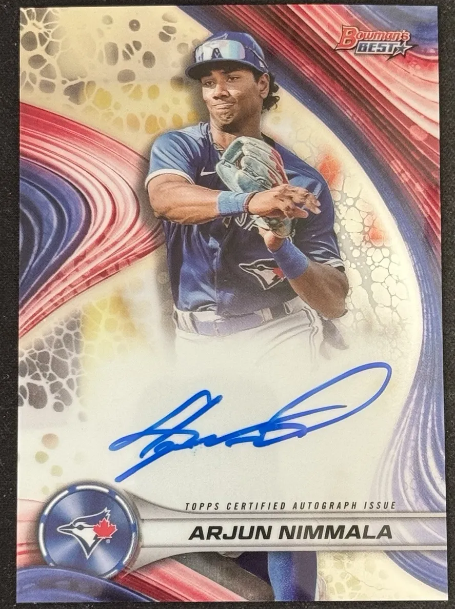 2024 Bowman's Best Baseball Blue Arjun Nimmala #B24-AN SGC 9