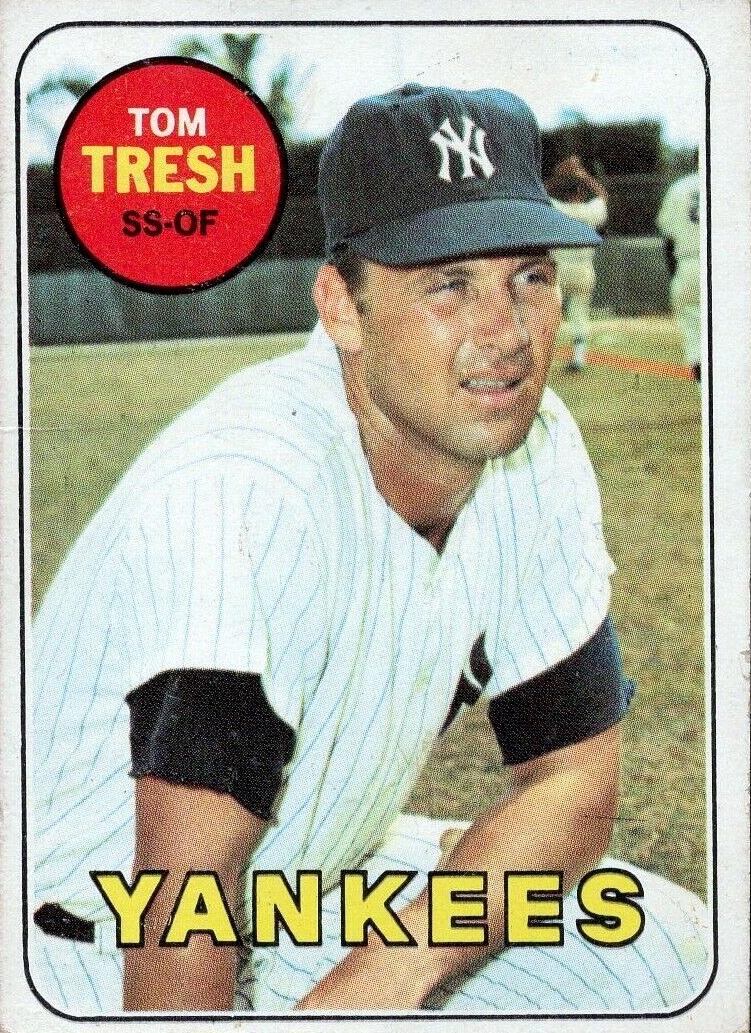 1969 Topps Baseball Tom Tresh #212 PSA 8