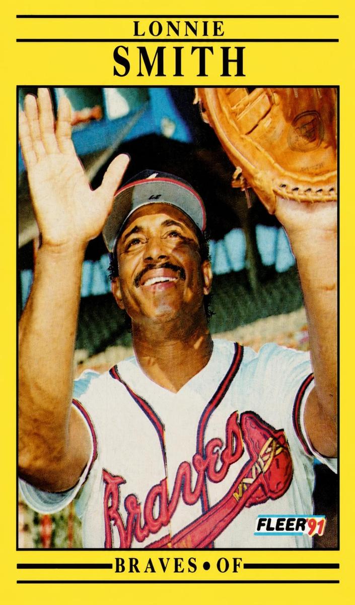 1991 Fleer Baseball Lonnie Smith #702