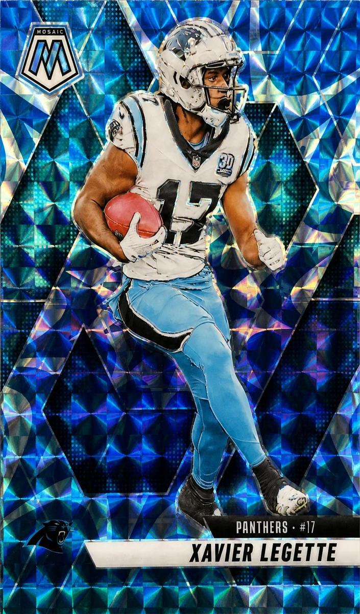 2025 Panini Mosaic Football Reactive Blue Xavier Legette #45