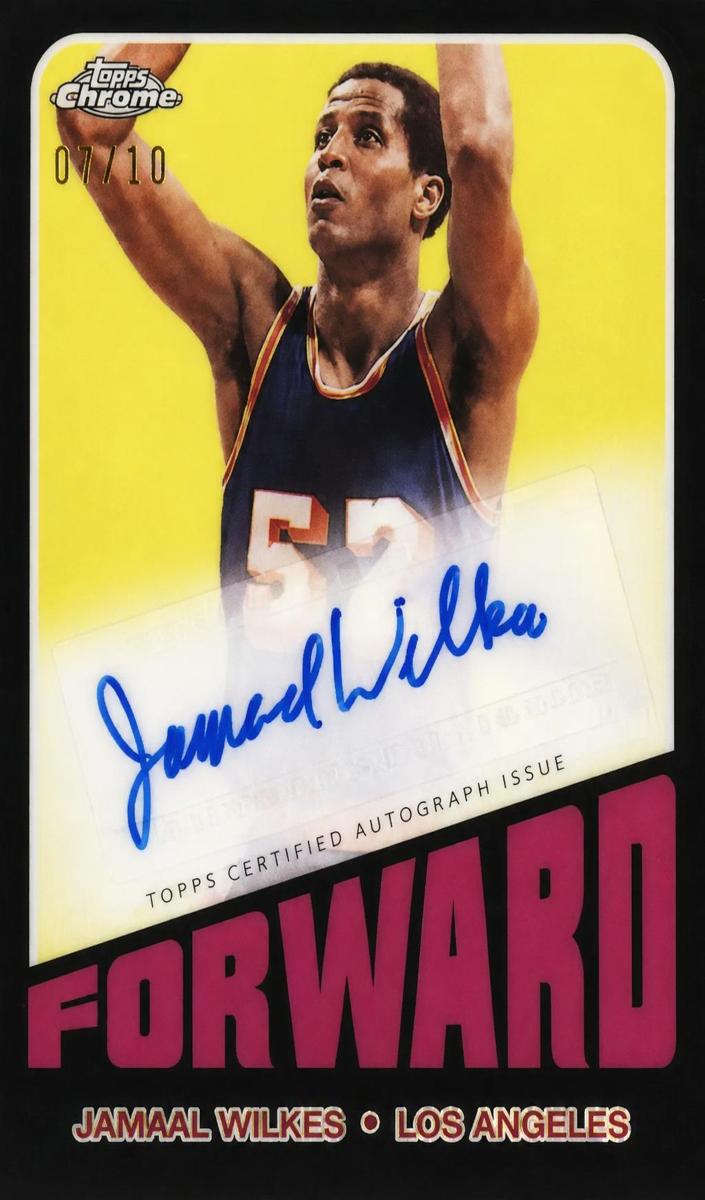 2023 Topps Chrome Basketball Black Wave Refractor Jamaal Wilkes #TA-JAW