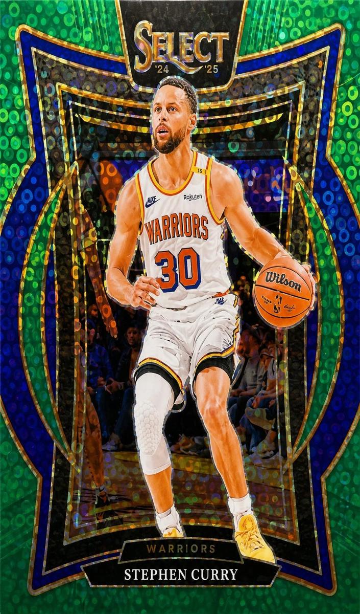 2024 Panini Select Basketball Green Disco Stephen Curry #7