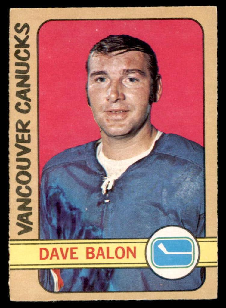 1972 O-Pee-Chee Hockey Dave Balon #162