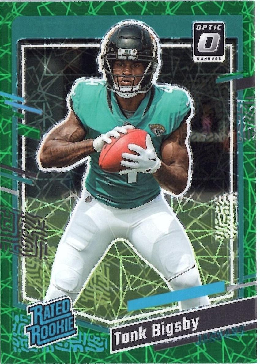 2023 Panini Donruss Football Green Velocity Tank Bigsby #348