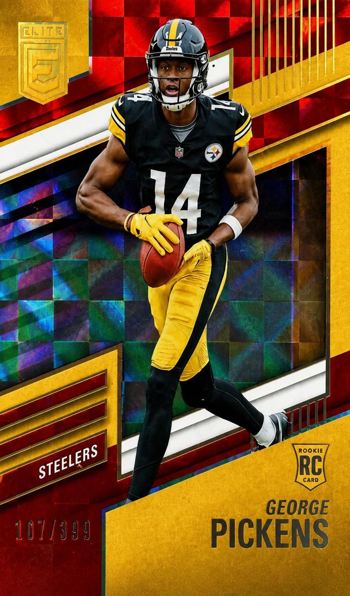 2022 Donruss Elite Football Red George Pickens #125 PSA 9