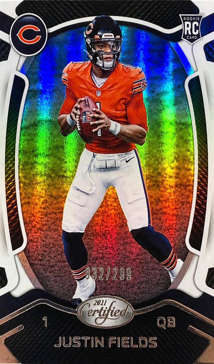2021 Panini Certified Football Mirror Justin Fields #104 PSA 9