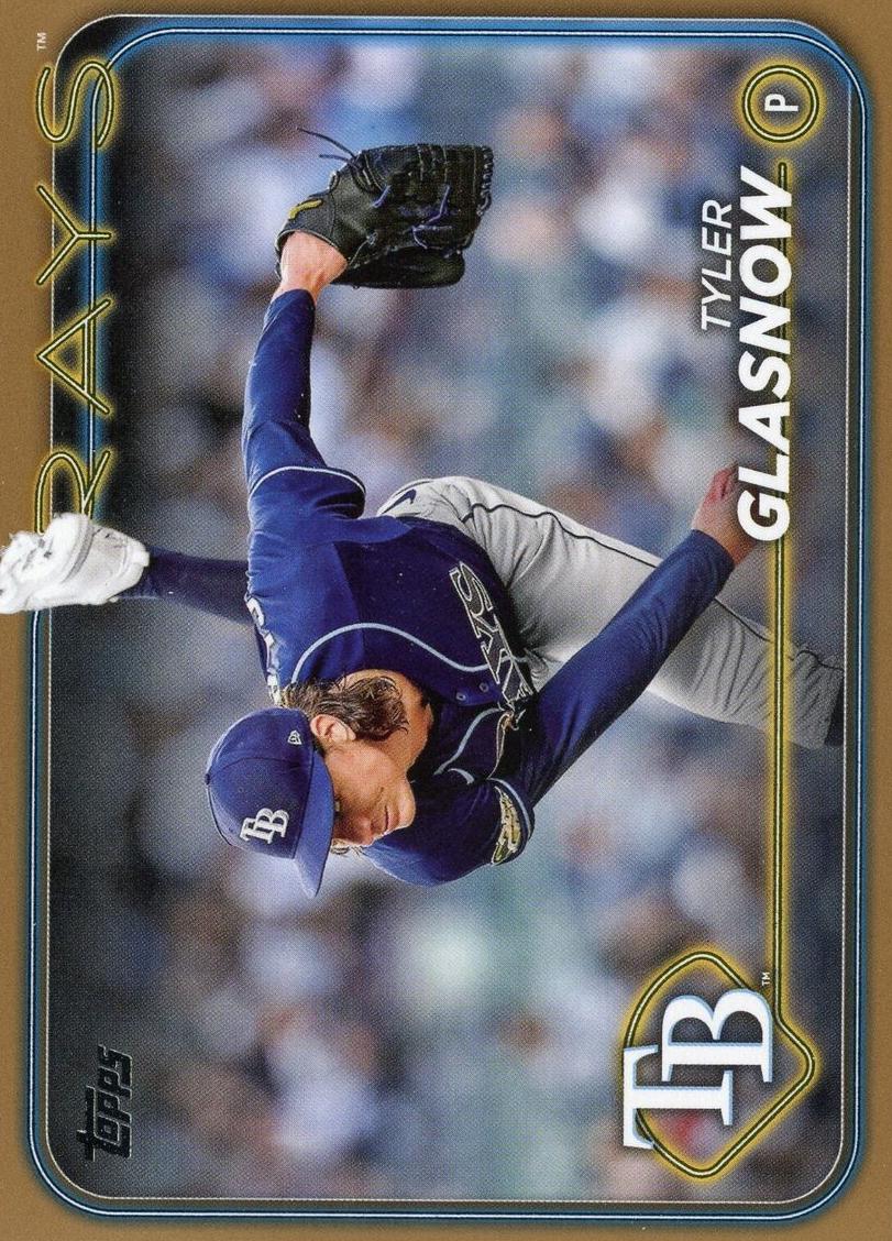 2024 Topps Baseball Gold Tyler Glasnow #89 PSA 9