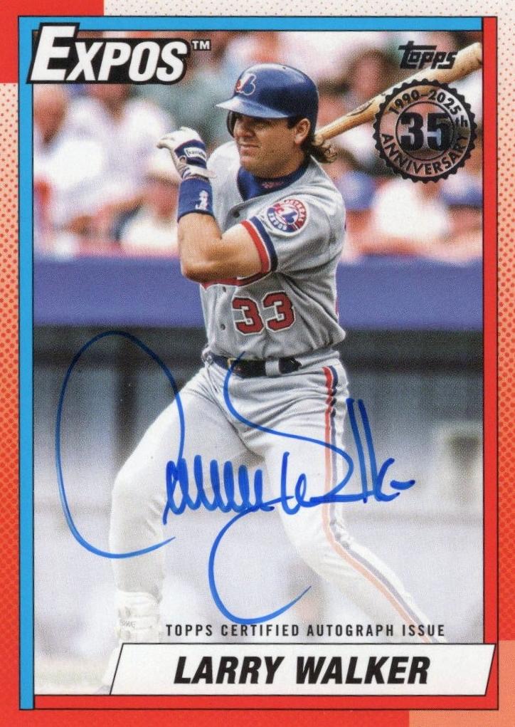 2025 Topps Baseball Larry Walker #90AU-LW