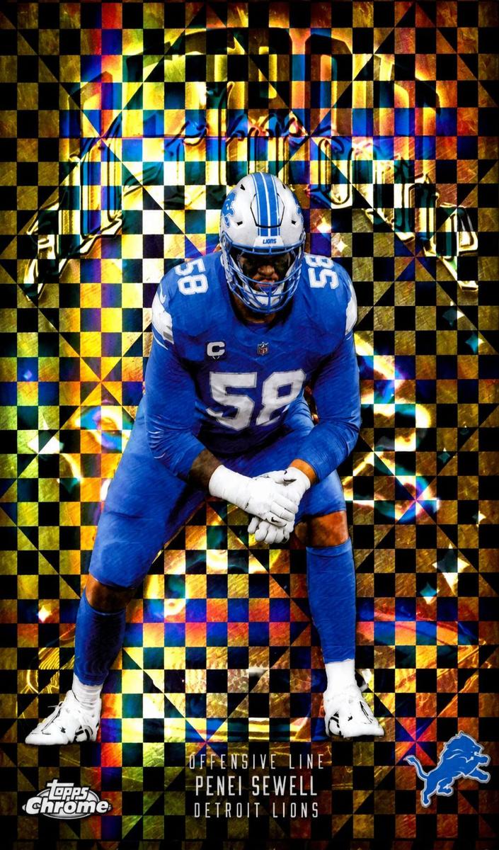 2025 Topps Chrome Football X-Fractor Penei Sewell #ACT-13