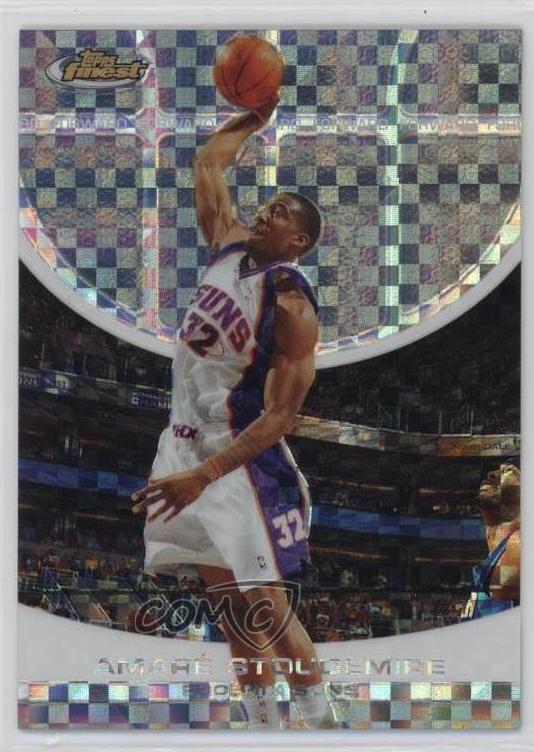 2005 Topps Finest Basketball X-Fractor Amare Stoudemire #51