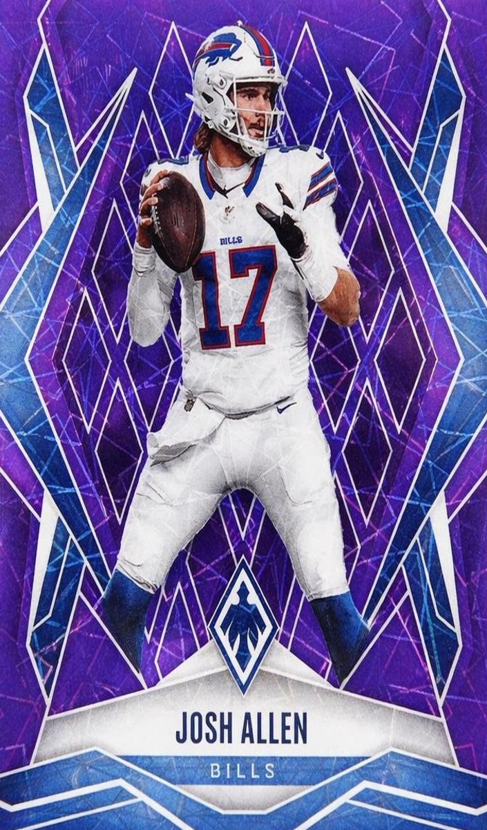 2025 Panini Phoenix Football Purple Lazer Josh Allen #129