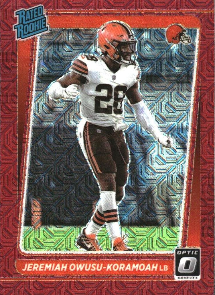 2021 Donruss Optic Football Red Mojo Jeremiah Owusu-Koramoah #274
