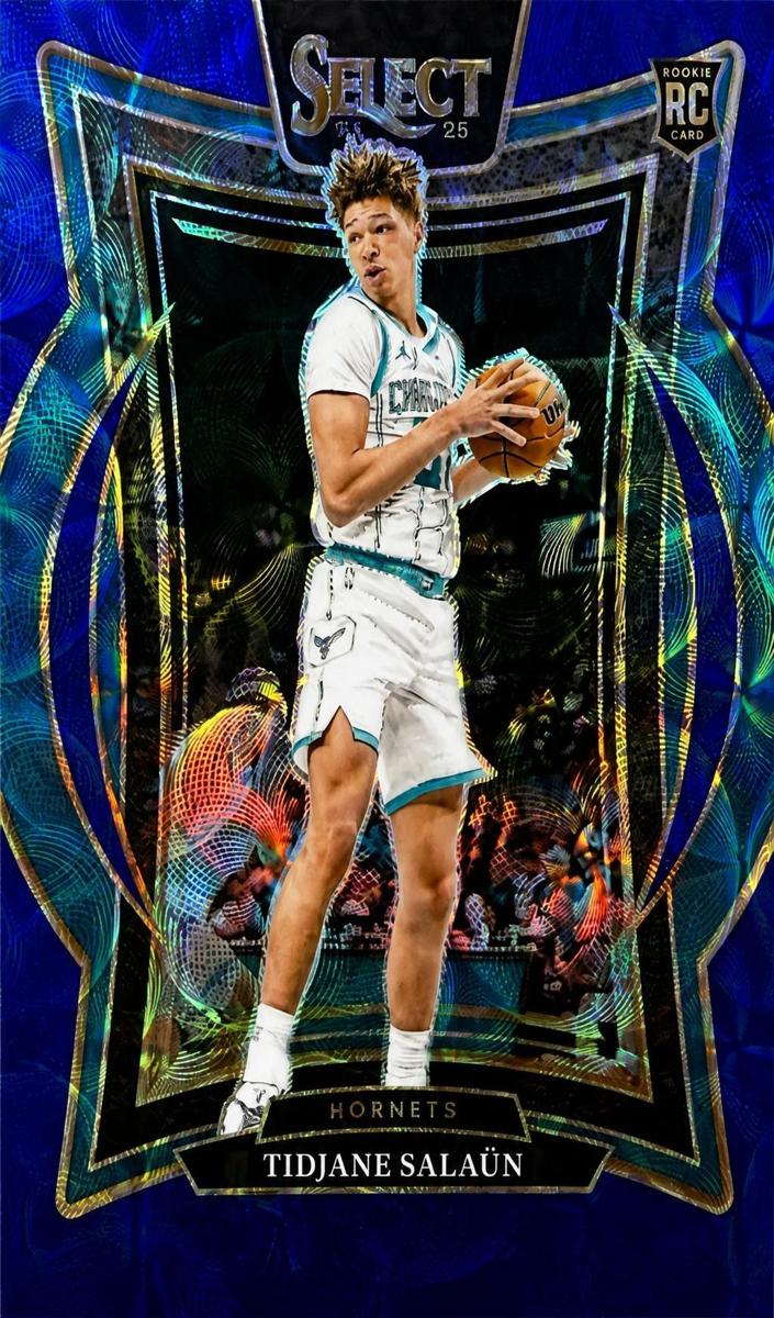 2024 Panini Select Basketball Blue Scope Tidjane Salaun #95