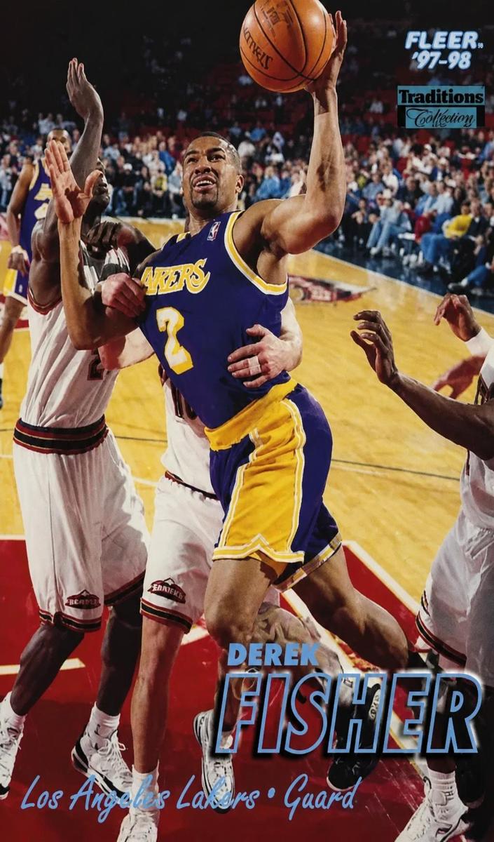 1997 Fleer Basketball Tiffany Derek Fisher #173