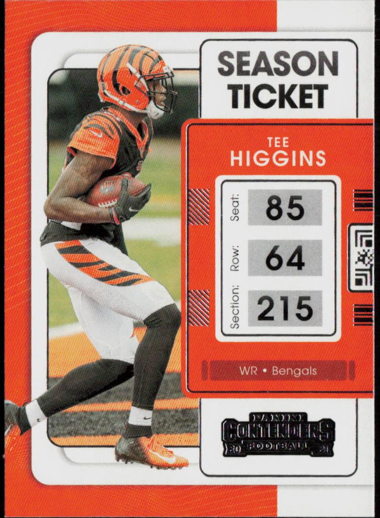 2021 Panini Contenders Football Base Tee Higgins #20 PSA 9