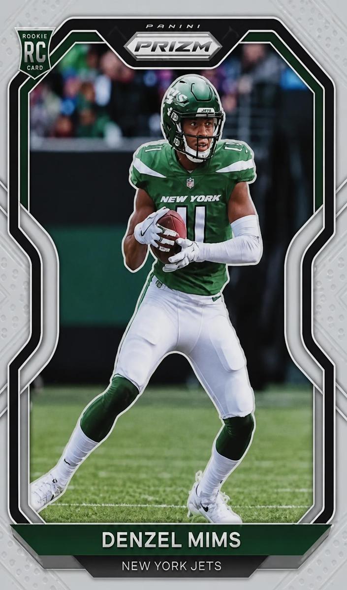 2020 Panini Prizm Football Silver Prizm Denzel Mims #355 PSA 9