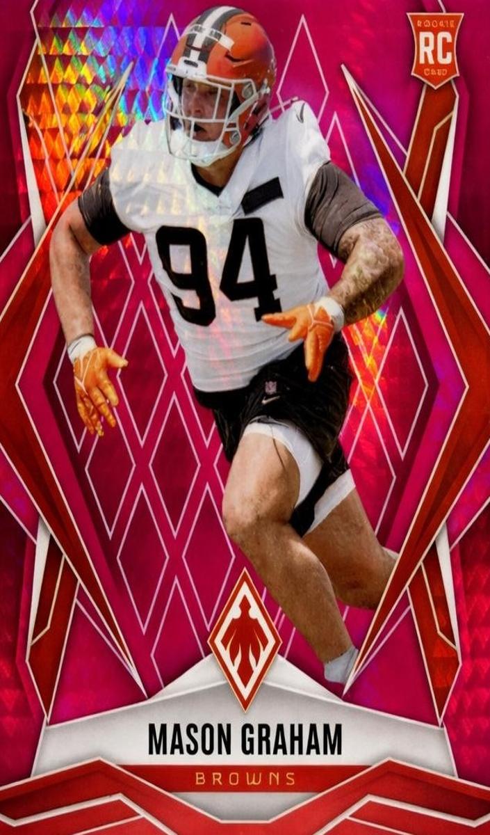 2025 Panini Phoenix Football Pink Hyper Mason Graham #162