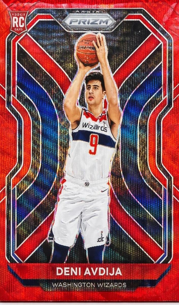 2020 Panini Prizm Basketball Ruby Wave Prizm Deni Avdija #290 PSA 9