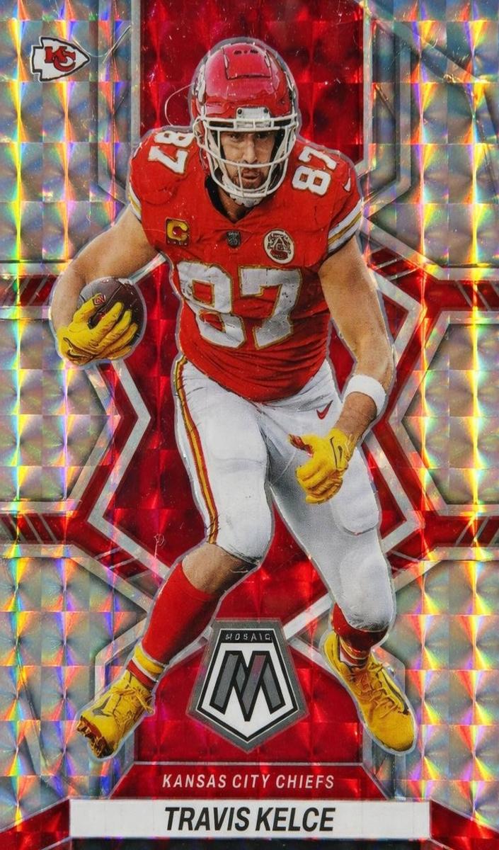2022 Panini Mosaic Football Mosaic Travis Kelce #97 PSA 10
