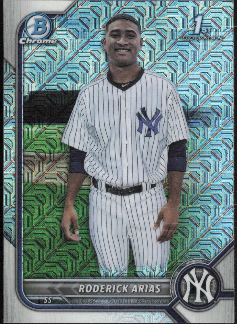 2022 Bowman Chrome Baseball Refractor Roderick Arias #BCP-153