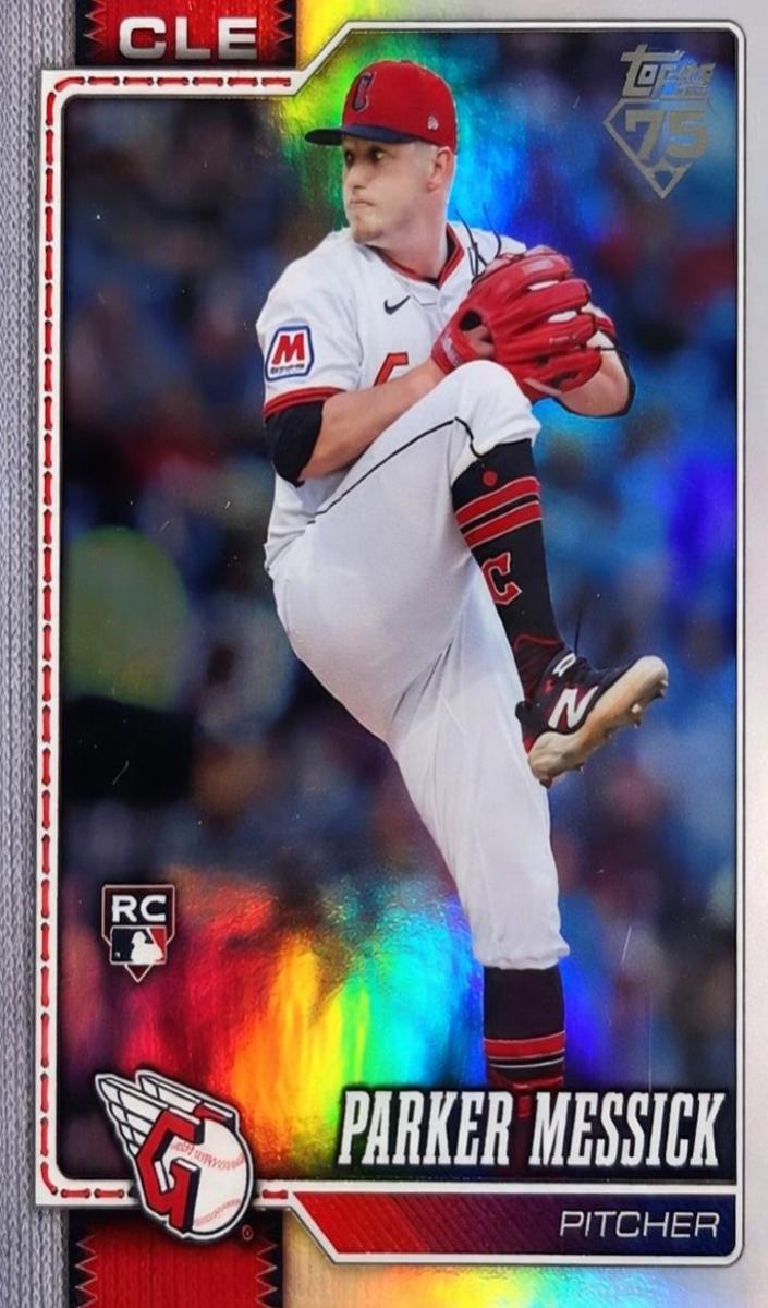 2026 Topps Baseball Rainbow Foil Parker Messick #67