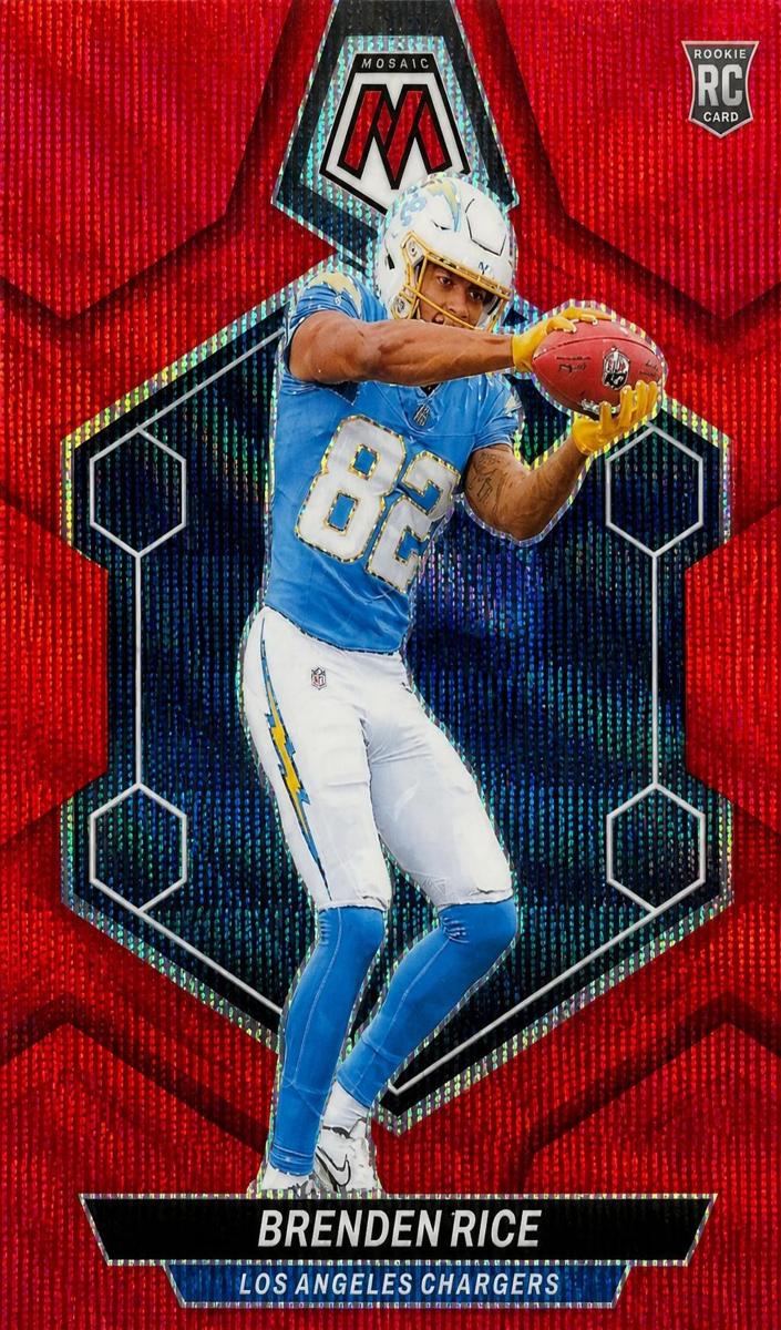 2024 Panini Mosaic Football Red Wave Brenden Rice #399