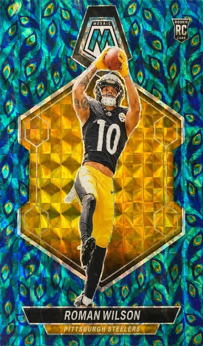 2024 Panini Mosaic Football Choice Peacock Roman Wilson #369