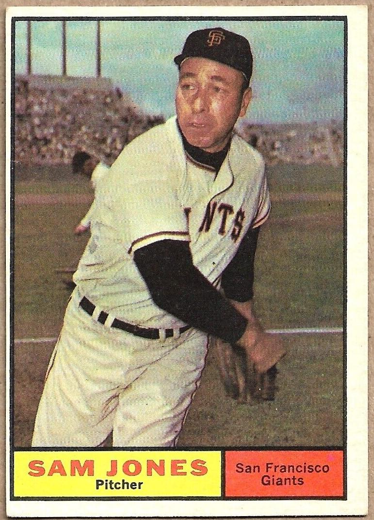 1961 Topps Baseball Sam Jones #555