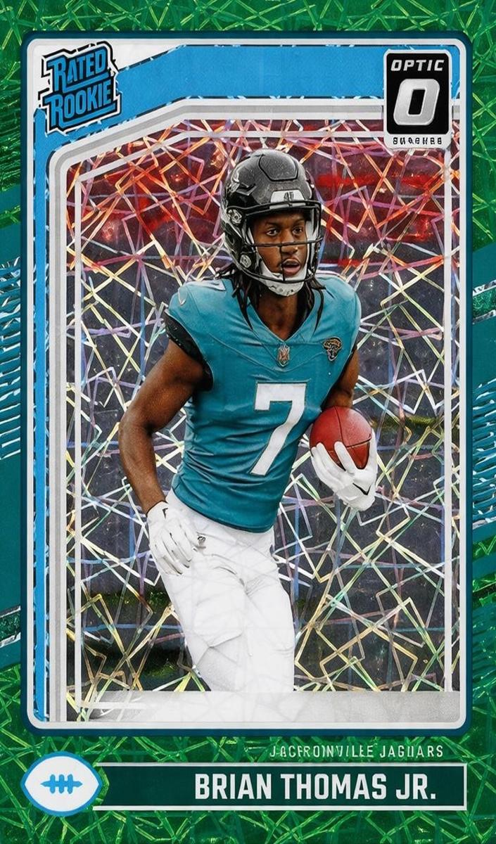 2024 Panini Donruss Football Green Velocity Brian Thomas Jr. #313