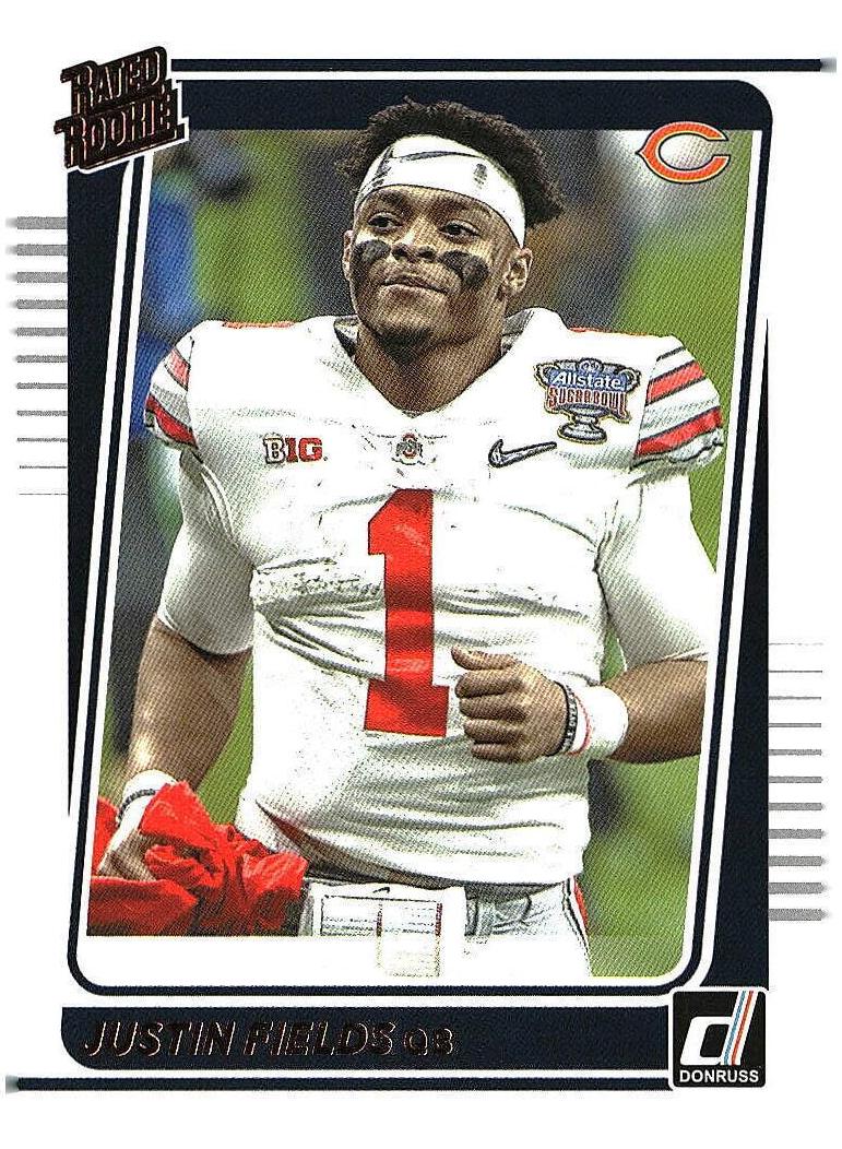 2021 Panini Donruss Football Justin Fields #253 PSA 10