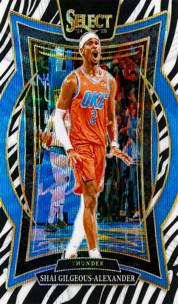 2024 Panini Select Basketball Zebra Shai Gilgeous-Alexander #36