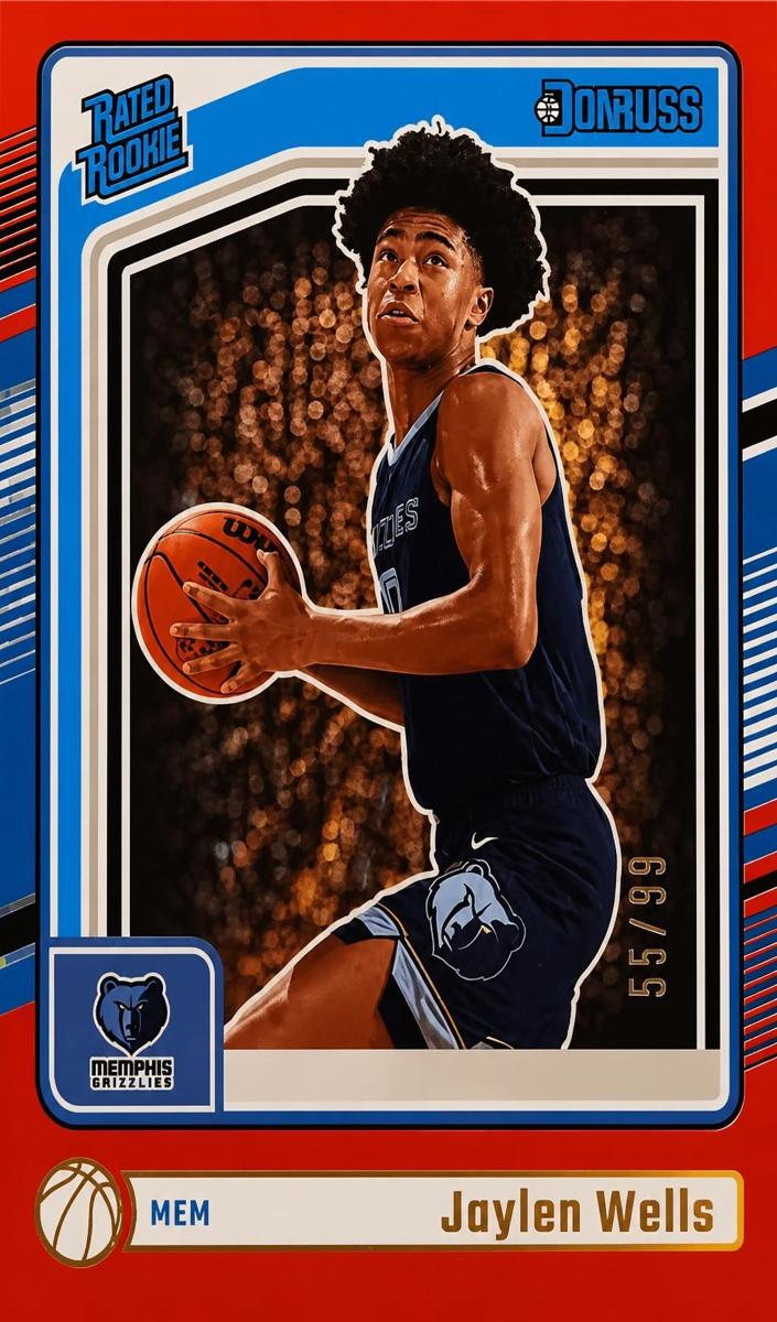 2024 Panini Donruss Basketball Holo Red Laser Jaylen Wells #245