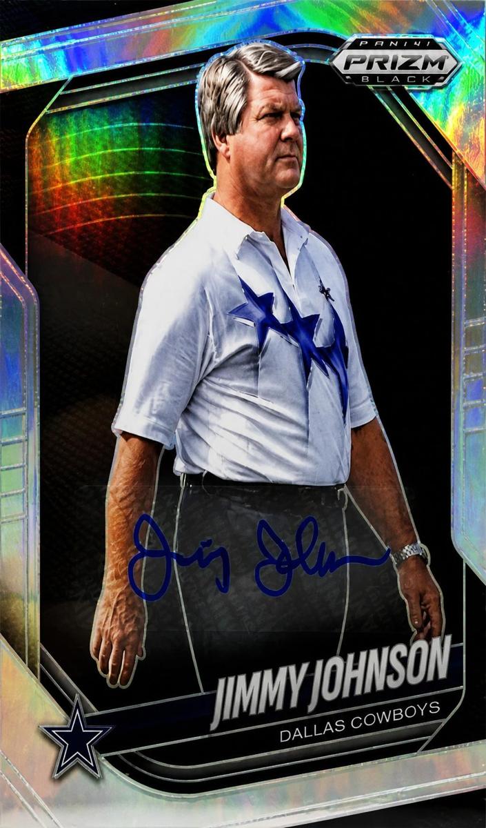 2025 Panini Prizm Black Football Silver Jimmy Johnson #41
