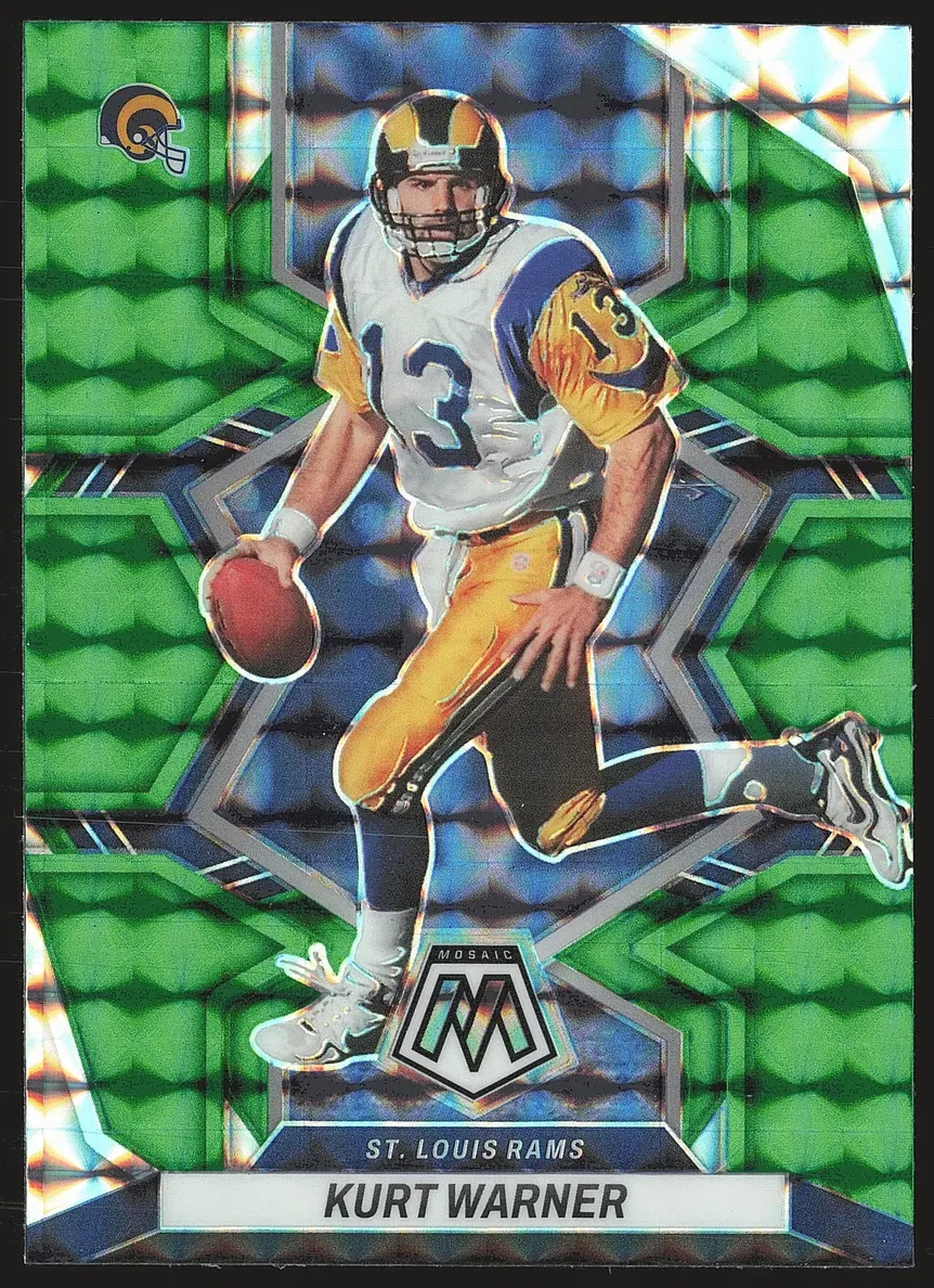 2022 Panini Mosaic Football Green Kurt Warner #245