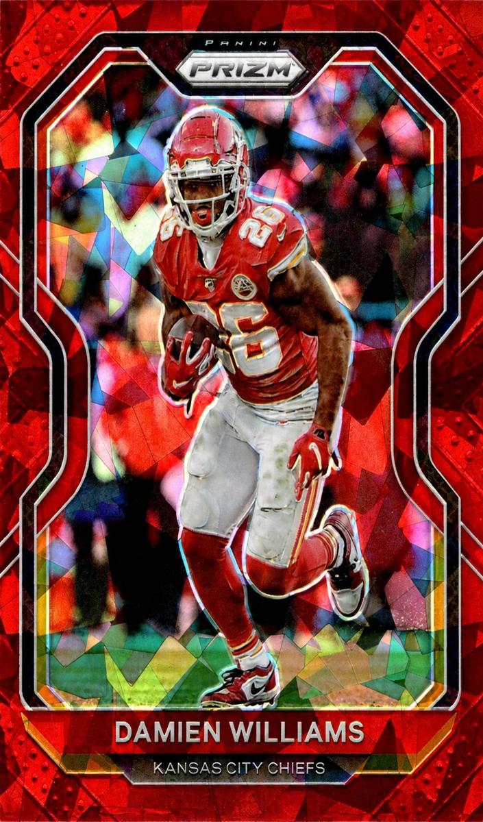 2020 Panini Prizm Football Red Ice Prizm Damien Williams #128