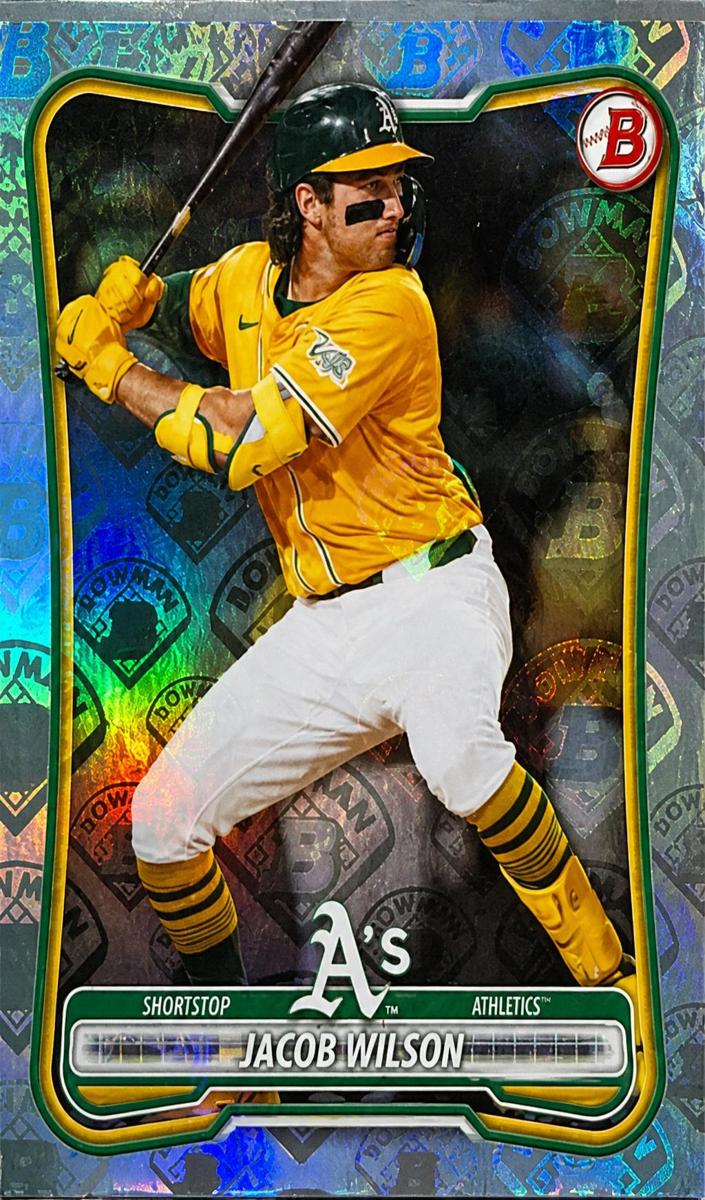 2026 Bowman Baseball Bowman Logo Pattern Jacob Wilson #96