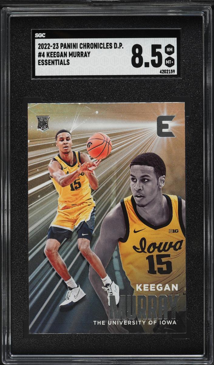 2022 Panini Chronicles Draft Picks Basketball Keegan Murray #4 SGC 8.5