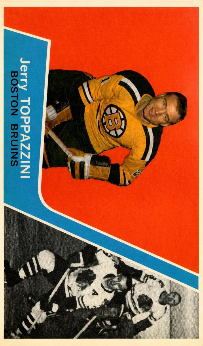 1963 Topps Hockey Jerry Toppazzini #18 PSA 4