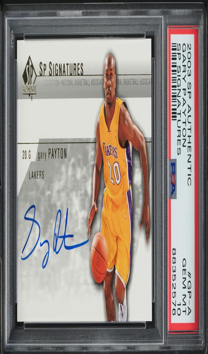 2003 SP Authentic Basketball Gary Payton #GP-A PSA 10