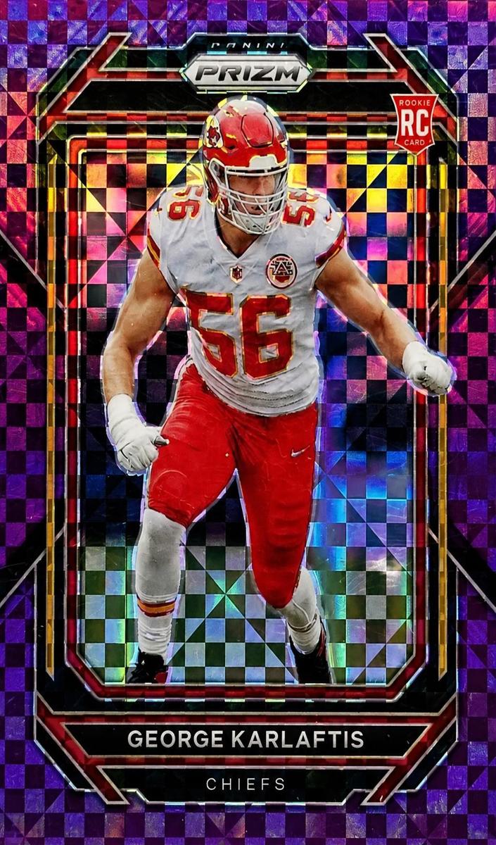 2022 Panini Prizm Football Purple Power George Karlaftis #378