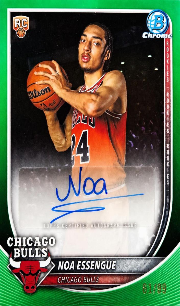 2025 Bowman Basketball Green Refractor Noa Essengue #BCA-NE