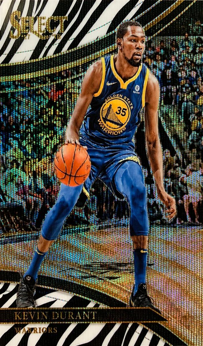 2017 Panini Select Basketball Zebra Prizm Kevin Durant #267 BGS 9.5