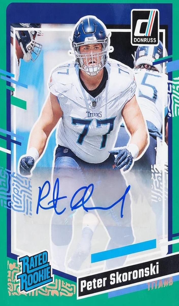 2023 Panini Donruss Football Green Peter Skoronski #395