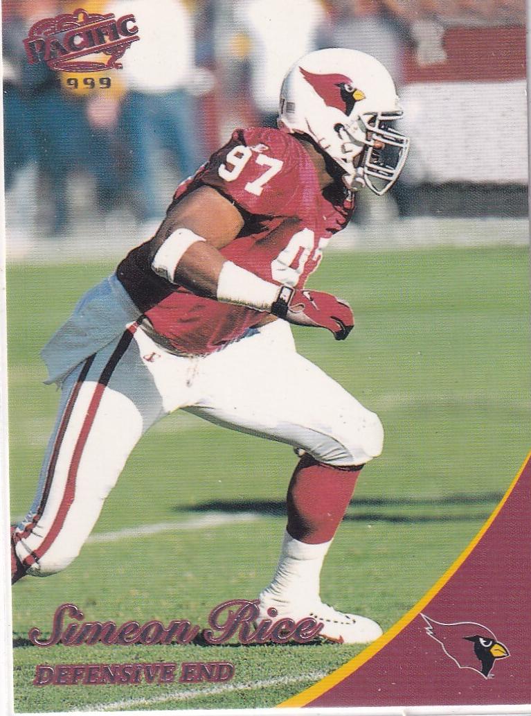 1999 Pacific Football Simeon Rice #10