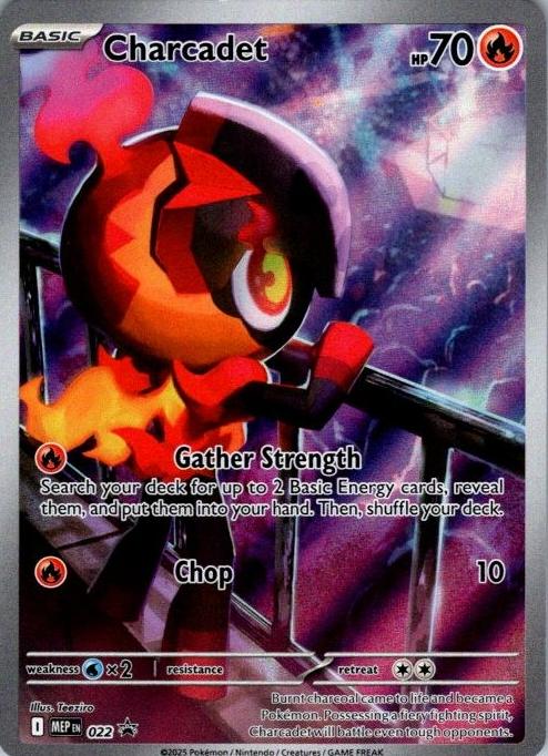2025 Pokemon Mega Evolution Phantasmal Flames Promo Charcadet #22 RAW Ungraded