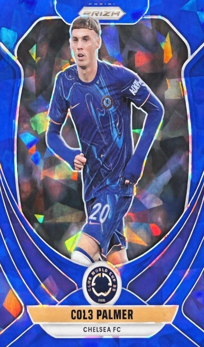 2025 Panini Prizm FIFA Club World Cup Soccer Blue Ice Cole Palmer #67 PSA 9