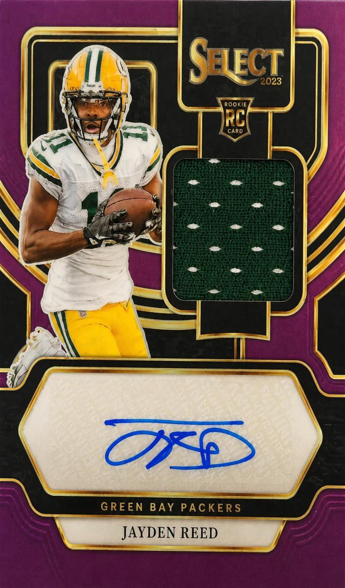 2023 Panini Prizm Football Purple Power Jayden Reed #RPA-JR